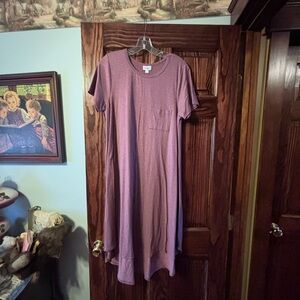 LuLaRoe Dusty Mauve High-Low Tee Dress Carly